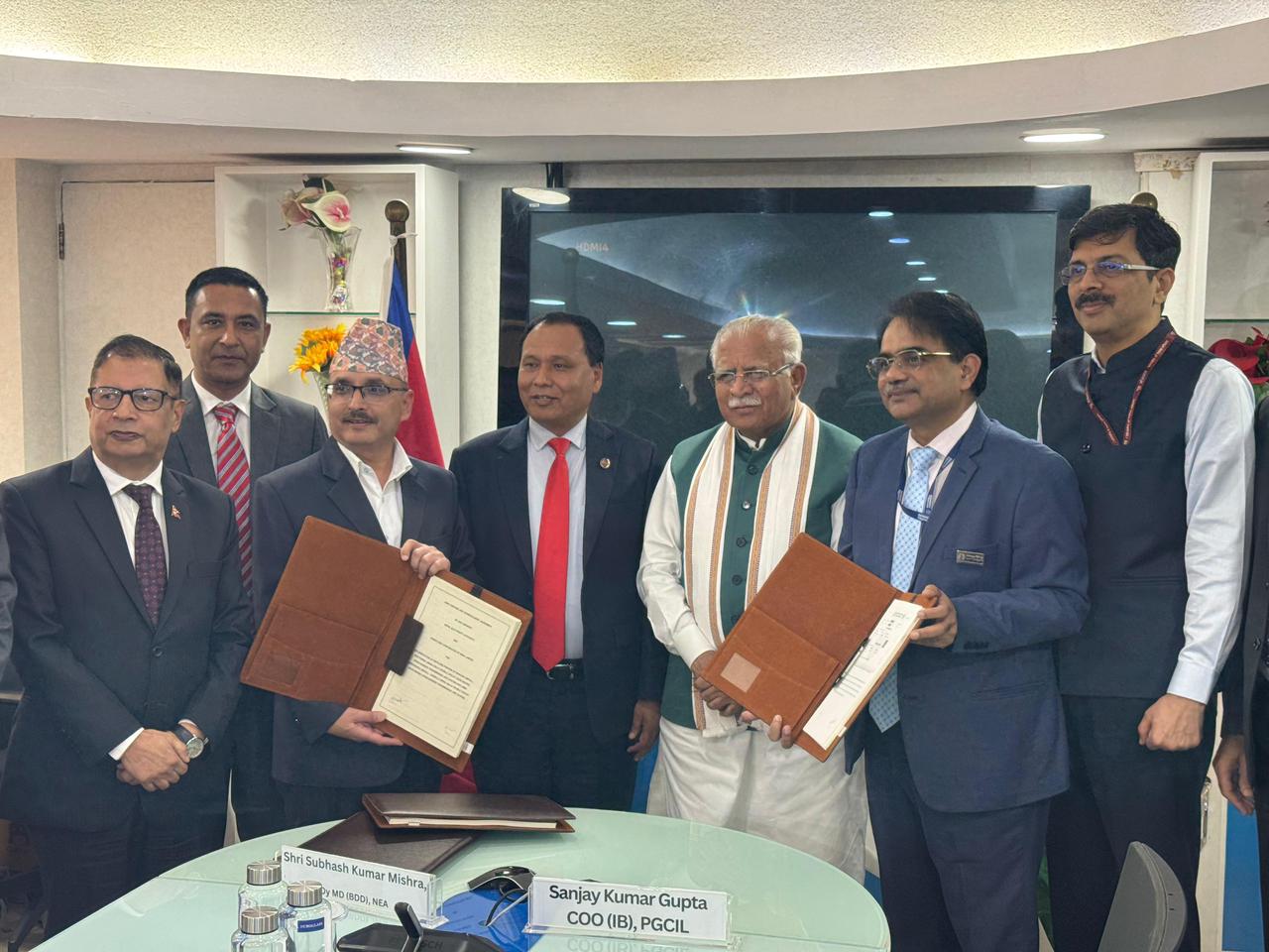 इनरुवा—पूर्णिया र लम्की—बरेली अन्तरदेशीय प्रसारण लाइन निर्माण गर्न संयुक्त उपक्रम तथा शेयरहोल्डर सम्झौतामा हस्ताक्षर
